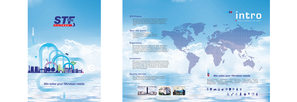 stf filtrosdiseño y maquetación de folleto corporativo 