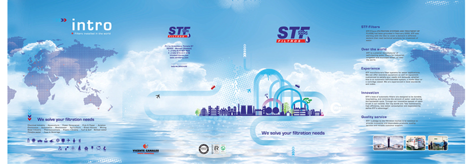 stf filtros diseño y maquetación de folleto corporativo 