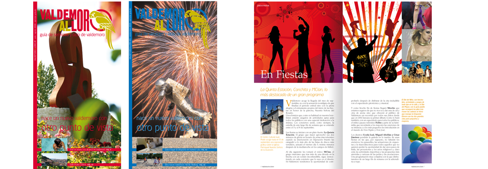 diseño y maquetación de guía de servicios valdemoro al loro<