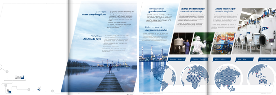 stf filtros diseño y maquetación de folleto corporativo 