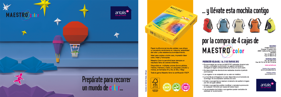 diseño de tarjetón promocional