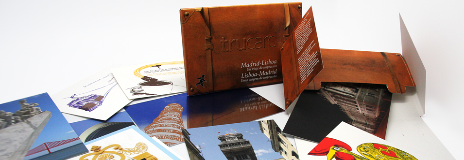 diseño de packaging con postales