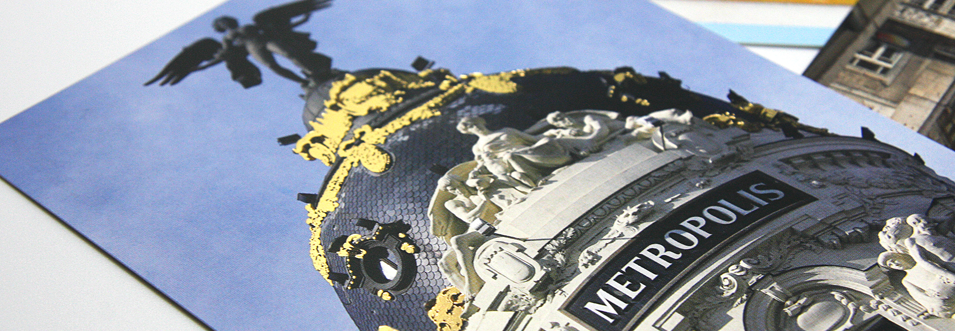 diseño de packaging con postales