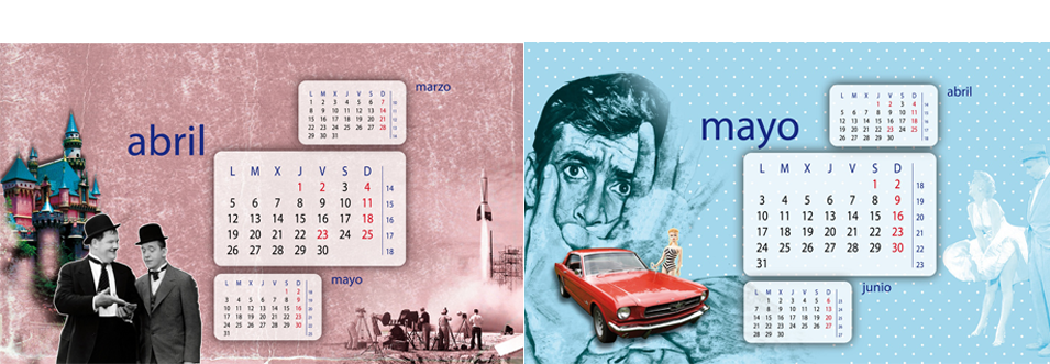 diseño y maquetación de calendario conmemorativo