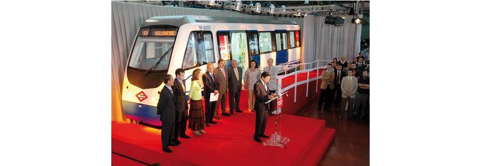 acto de presentación de metro 3000