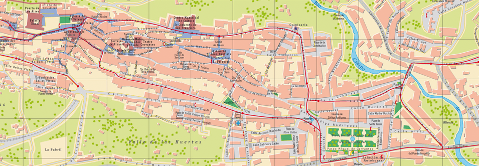 plano callejero de béjar