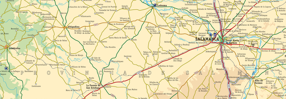 diseño de plano provincial de carreteras
